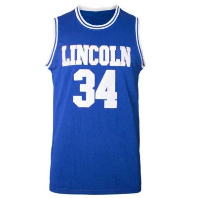 China Breathable Shuttlesworth #34 He Got Game Lincoln High School Jerseys Basketball Tank Top Shirts Factory Outlet for sale