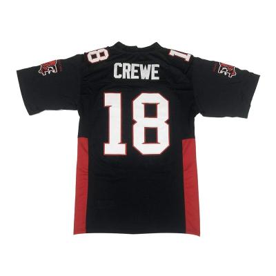 China Men's Longest Yard Medium Machine Movie American Football Jersey #18 Paul Crewe Jersey #89 Breathable Cheeseburger Stitched Black for sale