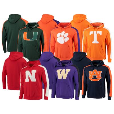 China Breathable College Football Sweatshirts 3D Digital Printing Loose Hooded Hoodie Autumn Winter Men Clothing for sale