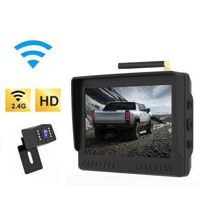 China Waterproof Wireless 4.3 Inch Hd Kit Reverse Reversing Aid Backup Van Rear Car Camera Night Vision System Hidden Parking With Screen for sale