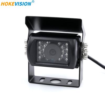 China 12v 24v rear view camera truck ip69k waterproof parking reverse backup rear view camera with night vision 18 led infrared for heavy duty truck for sale