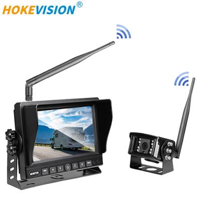 China Wireless Car Waterproof IP68 Night Vision Reversing 1080p Video Image Camera Parking System With 7