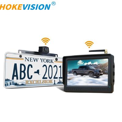 China Factory Wholesale Waterproof Car License Plate Camera Parking Recognition 30fps Image Per Second With 4.3inch 5inch Display Screen Monitor for sale