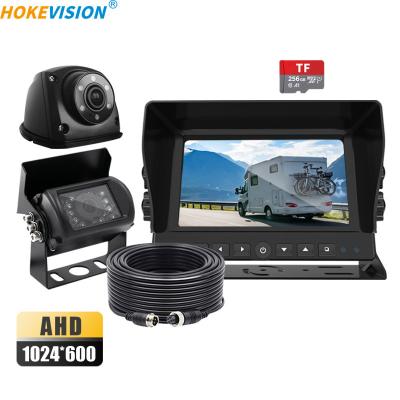 China Ahd 1080p Backup Camera 2ch Rear View Camera Parking Dash Cam System Car Rear View Assist HD Reverse 2 With 7