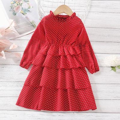 China Washable Kids Girl Princess Dress Babies Long Sleeve Stitch Dress Children Toughen Dresses Clothes for sale