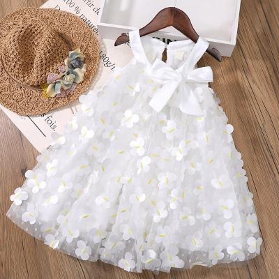 China Breathable Girls Dress Summer Three-Dimensional Dress Suspender Girl Butterfly Girl Gauze Female Baby Gauze Princess Party Clothing for sale