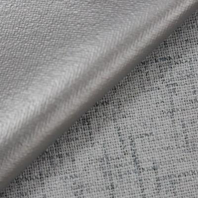 China Blackout 100% blackout polyester linen look blackout with TPU bonding curtain fabric roll textiles for sale