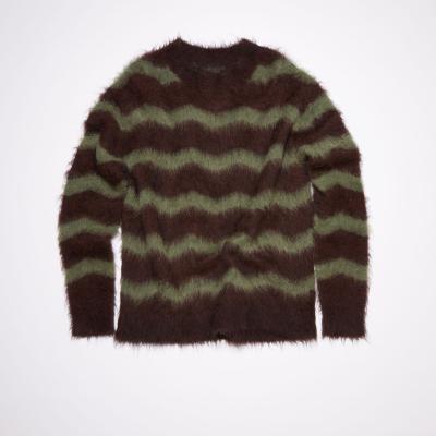 China Other New Design Striped Jumpers Custom Knit Sweater Knitwear Mens Mohair Sweater for sale