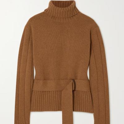 China Anti-Wrinkle Luxury Pure Cashmere Women Turtle Neck Warm Cashmere Sweater for sale