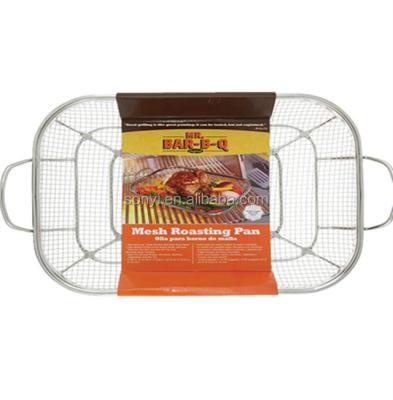 China Dustproof Welded Oven BBQ Grill Stainless Steel Wire Mesh Basket For Home Cooking,Kitchen Stainless Steel Grill Basket For Outdoor BBQ for sale