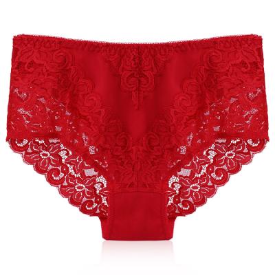 China BEIZHI Breathable 12 Hours Custom Design Sexy Trim Women's Lace Panties Plus Size Panties for sale