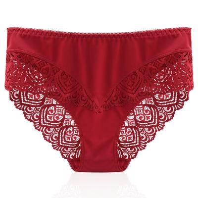 China Breathable Plus Size Underwear Women Panties Lace Up Sexy Transparent Women Panties Customized Colors Underwear Panties for sale