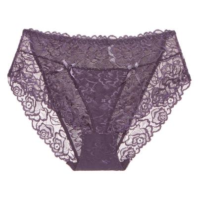 China Customized Anti-Static Fashion High Waist Lace Womens Panties Cotton Womens Panties for sale