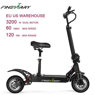 China OEM ODM EU USA warehouse 60V 3200W unisex UK electric scooters in Shenzhen with CE, FCC, ROSH for sale