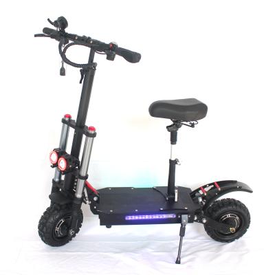 China 60V 5600W 85km/h Unisex Heavy Duty Foldable Electric Scooter Adult With Seat With CE FCC ROHS for sale