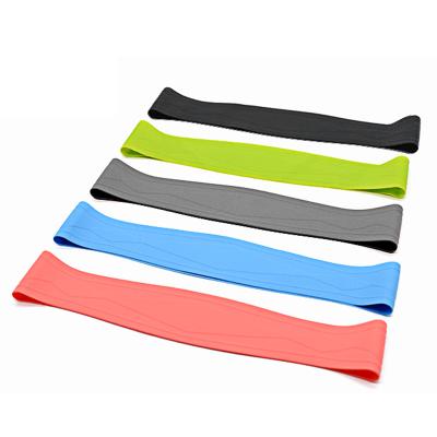 China Food Grade Platinum Silicone Gymnast Posture Exercise Resistance Bands Yoga Stretch Durable Premium Eco-Friendly High Density Belt for sale