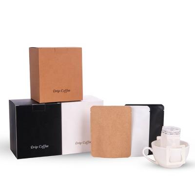 China Wholesale Custom Recyclable Logo Paperboard Luxury Small Drip Coffee Tea Packaging Bag Gift Packaging Cardboard Paper Box for sale