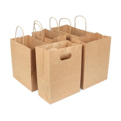 China Recyclable Giant Wide Square Bottom Gift Bags Recyclable Extra Large Pizza Block Bottom Paper Bag With Patch Cut Handle for sale