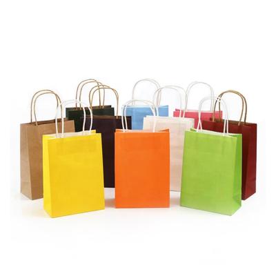 China Low MOQ Recyclable Automatic Made Khaki Paper Restaurant Packaging Bags Brown Kraft Paper Custom Food Takeaway Paper Bag With Your Own Logo for sale