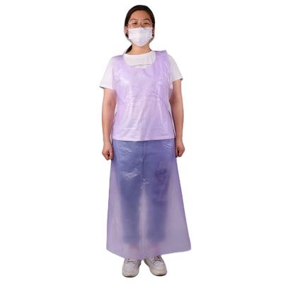 China Hot Sale Waterproof Cheap PE Plastic Disposable Apron Waterproof Plastic Apron for sale