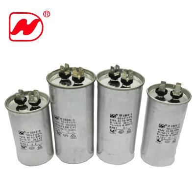 China Cooler Cooler Capacitor CBB65-A Polypropylene Film Capacitor 450V P2 2+2/2+4PIN for sale