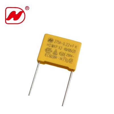 China X2 PCB Safety Capacitor 275VAC 0.22uf Yellow Box 22nf 224 P=15mm Can Be Customized PCB for sale