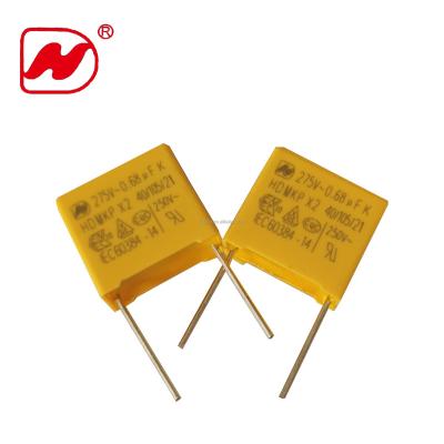 China X2 Board Safety Capacitor Noise Suppressor 275V 0.68uf Capacitor for sale