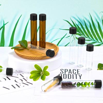 China HEMPACKA Cosmetic Customized Flower Packaging Pre Rolled Joint Heat Resistant Glass Tube With Screw Cap for sale