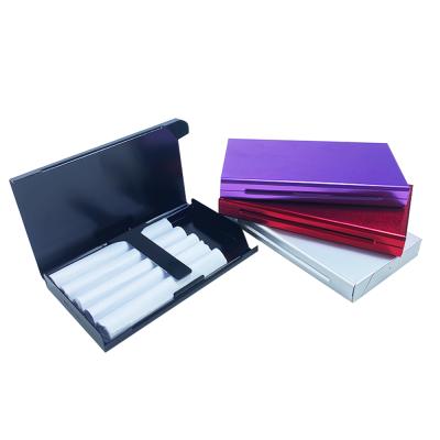 China Custom Metal HEMPACKA Pre Metal Cigarette Holder 20pcs Roll Box Aluminum Smoking Packaging for sale