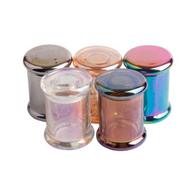 China HEMPACKA Viable Custom Airtight Smoke Candle Glass Jars With Lids Cosmetic Jars for sale