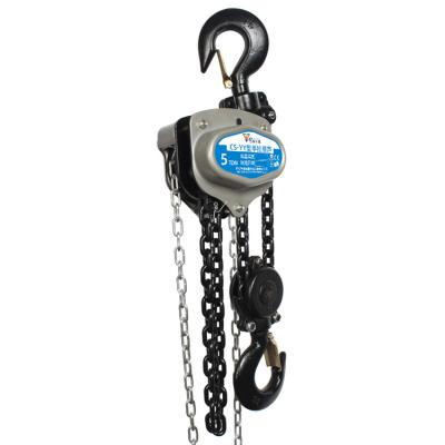 China Hot Selling Hotels Lifting Equipment 3M Manual Chain Block Pulley Block Hand Chain 5 Ton Pulling Crane With Steel Hook for sale