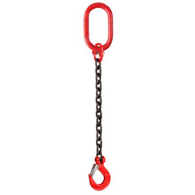 China Single 2 3 4 Four Leg Cargo Lifting G80 One Chain Lifting Sling With Hook for sale