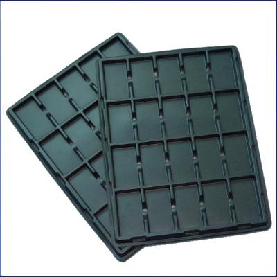 China ESD Black Plastic Blister Tray Packing For PCB for sale