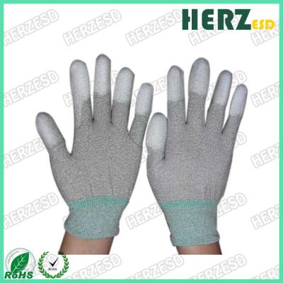 China ESD Carbon Fibers Gloves PU Palm Fit Safety Gloves Working Gloves for sale