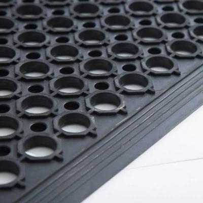 China ESD Black Anti Fatigue Mat Industrial Antifatigue Commercial Factory Kitchen Floor Mat for sale