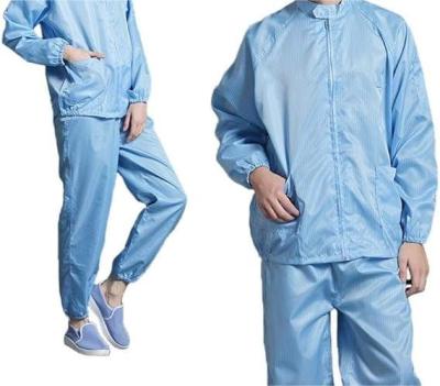 China ESD Cleanroom Coverall Antistatic Lab Coats ESD Suit Work Clothes for sale