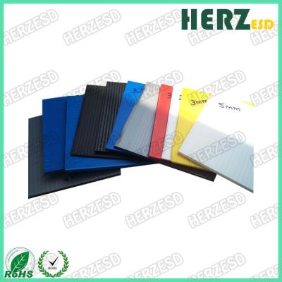 China Conductive PP Hollow Sheet ESD Cardboard Sheets , Hollow Recyclable Corrugated Plastic Sheets for sale