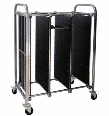 China Pcb Esd SMT Reel Rack PP Injection Polystyrene Stackable Pcb Smt Magazine Rack Holder for sale