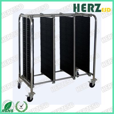 China SMT Magazine ESD Storage Racks Handle Adjustable PCB Storage Trolley for sale