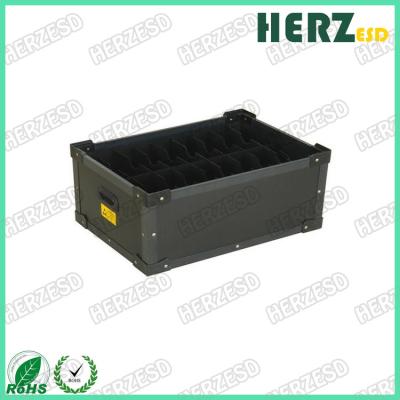 China Antistatic Conductive PP Hollow Sheet Box ESD Corrugated Packaging Box for sale