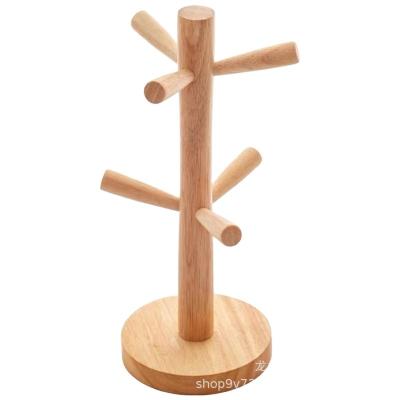 China Beautiful simple wooden creative simple decoration cup hanger water cup hanger fashion object holder cup glass for sale