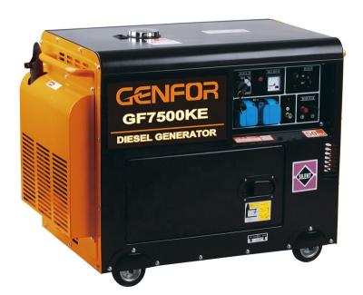 China 6KW 5KW 7KW Silent Main Power Easy Motion Generator Key Start Diesel Generator Sweep ATS Easy Generator GF6500KE for sale