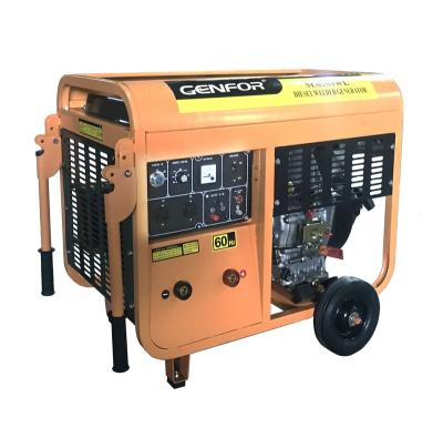 China 220A 6KW Welding Current Good Design 220A 6KW Good Diesel Welding Generator Factory GFW11-220ADE for sale