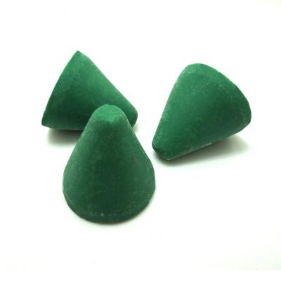 China Vibratory Finishing Or Deburring Resin Plastic Material Durable Deburring Abrasive Media In Cone Shape for sale