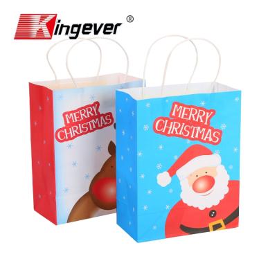 China Recyclable Colorful Custom Printed Christmas Gift Wrapping Paper Bag for sale