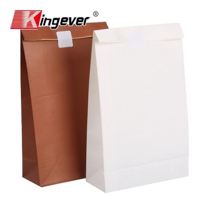 China Recyclable Eco - Friendly Food Packaging Brown Kraft Paper Airtight Bag for sale