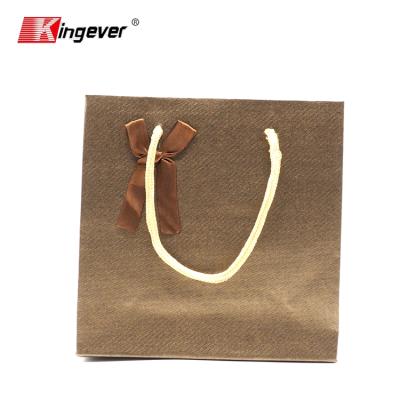 China Gold Handle Recyclable Hot Stamping Cheap Paper Bag for sale