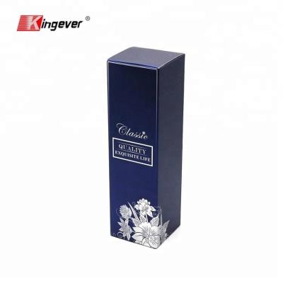 China Customized Recyclable Blue Cardboard Gift Wrapping Paper Wine Box White Wine Paper Box Christmas Gift Presentation for sale