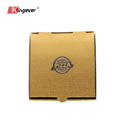 China Gold Recyclable Cheap Lunch Paper Packaging Pizza Box for sale