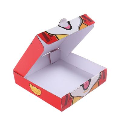 China New Year Recyclable Colorful Paper Pizza Box Wholesale Custom Corrugated Logo Printed Cheap Cardboard Pizza Packing Boxes for sale